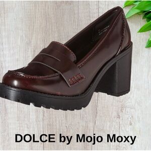 Mojo Moxy Dolce Dark Red Loafers